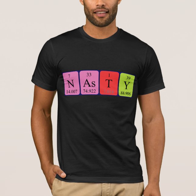 Nasty periodisk skjorta bord namn t shirt (Framsida)