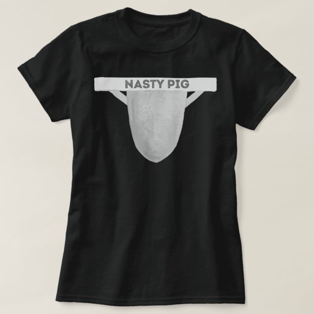 Nasty Pig Jock Strap Men Gay Pride Awareness LGBTQ T Shirt (Design framsida)