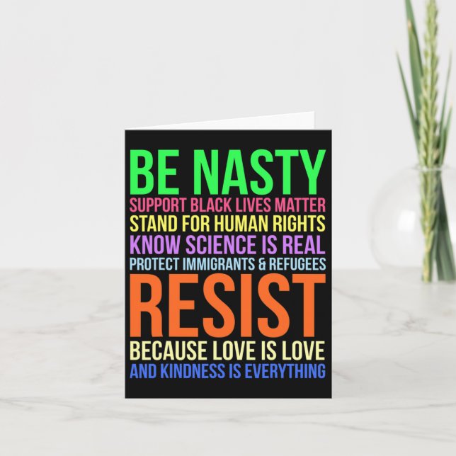 Nasty Resister Lgbtq Human Högers Science be like  Kort (Framsida)