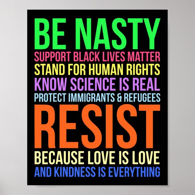 Nasty Resister Lgbtq Human Högers Science be like  Poster (Framsidan)
