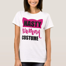 Nasty Woman Costume Rosa Pussy Cat Hat Tee Shirt
