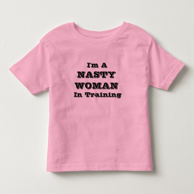 NASTY WOMAN I Training Baby Clothing Tröja (Framsida)