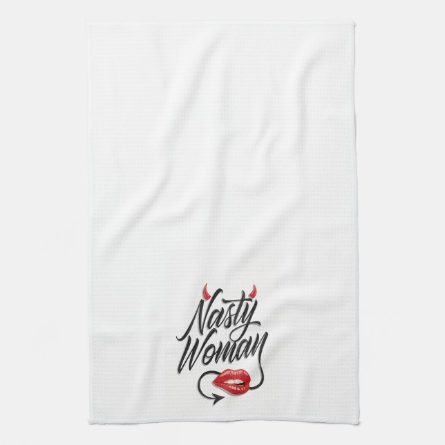 "Nasty Woman" Kökshandduk (Vertikal)