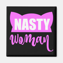 Nasty Woman Rosa Pussy Cat Hat Magnet