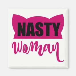 Nasty Woman Rosa Pussy Cat Hat Magnet
