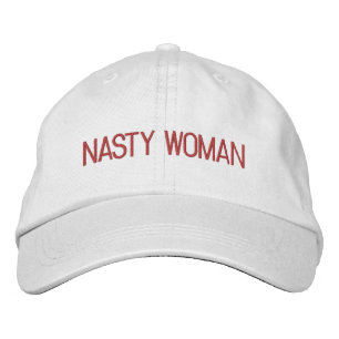 Nasty Woman shock rosa fuchsia anpassningsbar text Broderad Keps