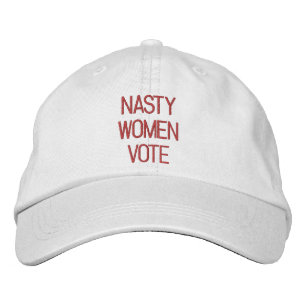 Nasty Woman Vote shock rosa fuchsia anpassningsbar Broderad Keps
