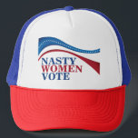 Nasty Women Vote American Flagga Feminist Policy Keps<br><div class="desc">Denna politiska feminist som säger till politikar att Nasty Women röstar och att vi kommer att vara där ute och rösta blått i 2022 års val efter halva tiden. Stödja kvinnors höger och jämställdhet i detta tak genom att rösta med en demokrat från raka party biljett.</div>