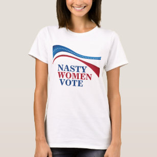 Nasty Women Vote American Flagga Feminist Women's T Shirt