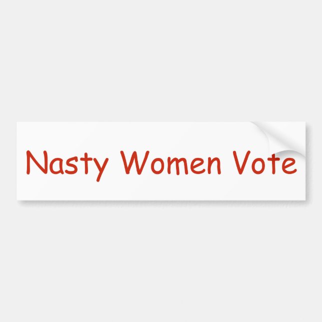 Nasty Women Vote Bildekal (Framsidan)