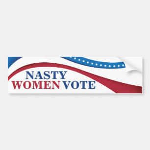 Nasty Women Vote Feminist Politik Bildekal