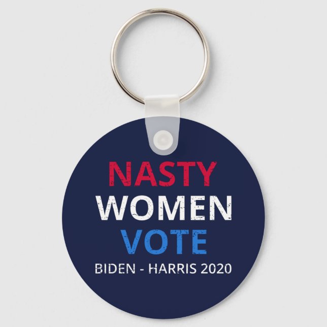 Nasty Women Vote I Nyckelring (Framsida)