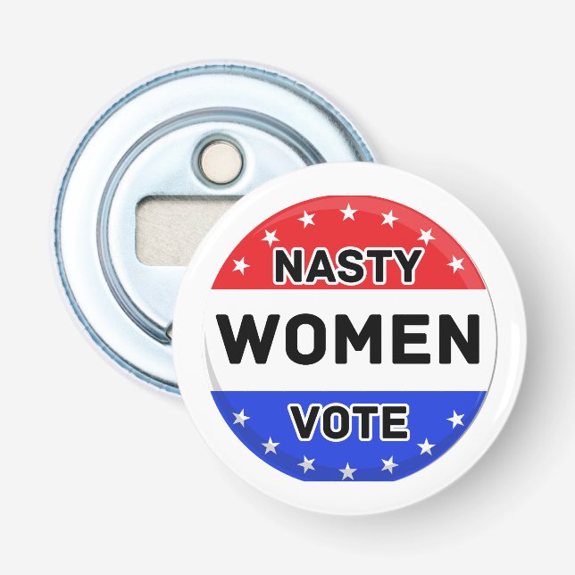 Nasty Women Vote | Kvinnor - feministisk gåva Flasköppnare (Framsidan)