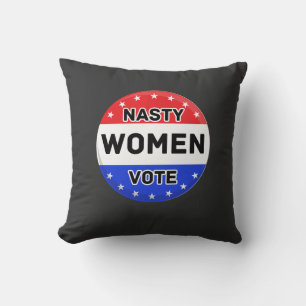 Nasty Women Vote Kvinnor - feministisk gåva Kudde