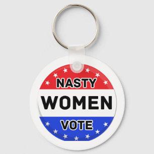 Nasty Women Vote Kvinnor - feministisk gåva Nyckelring