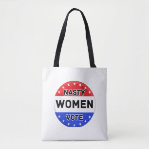 Nasty Women Vote Kvinnor - feministisk gåva Tygkasse