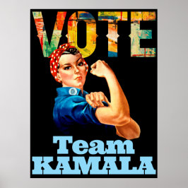 Nasty Women Vote Policy Poster Team Kamala 2024