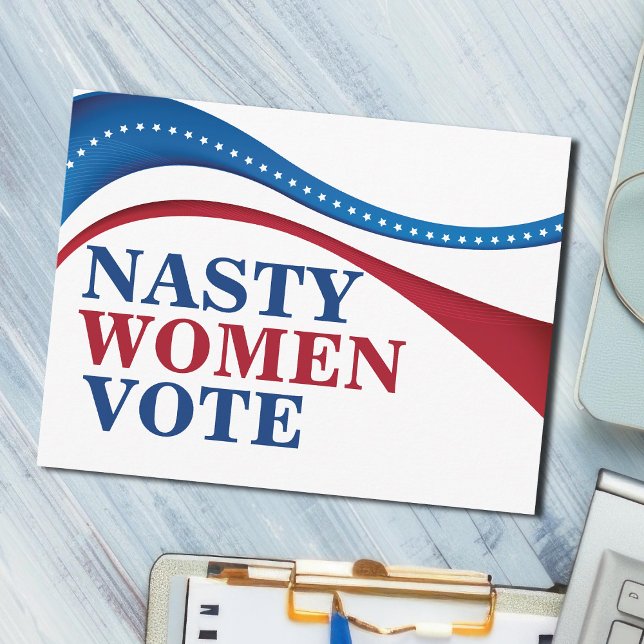 Nasty Women Vote Vykort (Skapare uppladdad)