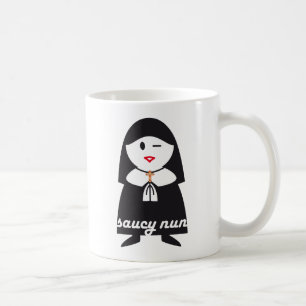 Näsvis nunnamugg kaffemugg