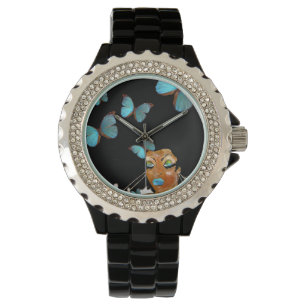 Nåt blått bevakning armbandsur