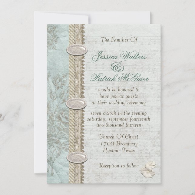 Nåt blått inbjudningar (Framsida)