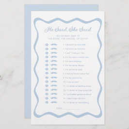 Nåt blått Möhippa sa hon att hon sa att spel