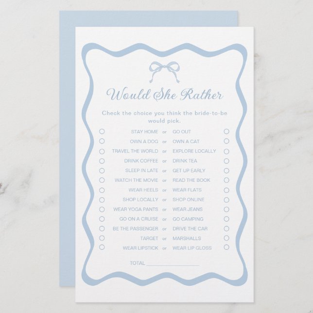 Nåt blått Möhippa skulle hon hellre spela (Fram/baksida)