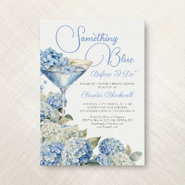 Nåt Blue Hydrangea Inbjudningskort för möhippan