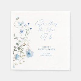 Nåt Blue Wildblomma-Möhippa Pappersservett