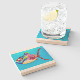 Nåt Fishy Drink Coasters Stenunderlägg