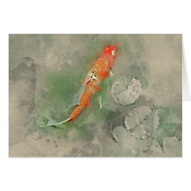 Nåt Fishy Hälsningskort (Framsidan Horizontal)