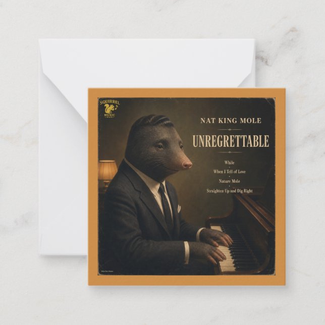 Nat King Mole Album: en Parodi Anteckningskort (Framsida)