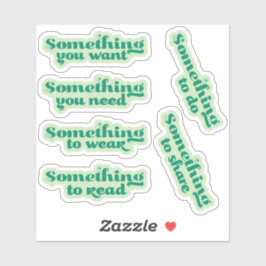 Nåt... Märkre Stickers - julklapp Klistermärken