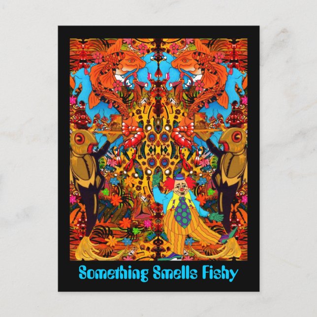 Nåt smells Fishy Vykort (Framsida)