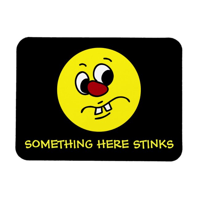 Nåt Stinky Ansikte Grumpy Magnet (Horisontell)