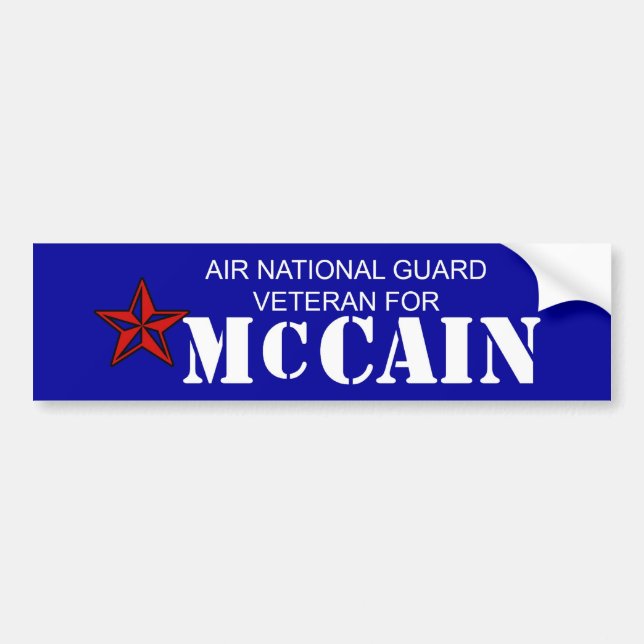 Nat vaktVet för luft för den McCain bildekalet Bildekal (Framsidan)