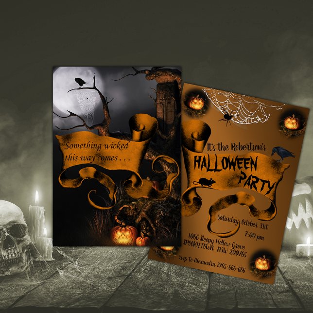 Nåt Wicked Halloween Inbjudningar (Skapare uppladdad)