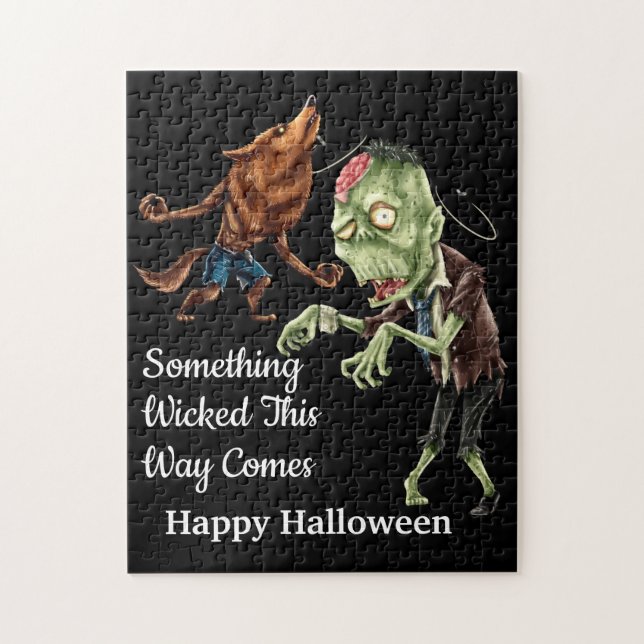 Nåt Wicket Halloween Pussel (Vertikal)
