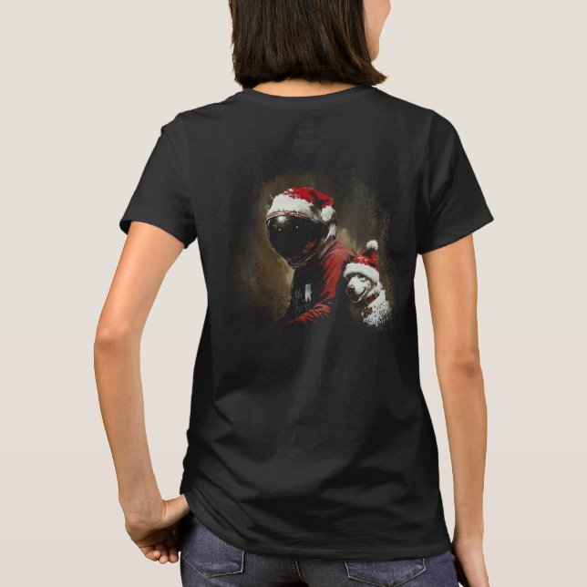 Natal Astronauta (modelo II) T Shirt (Baksida)