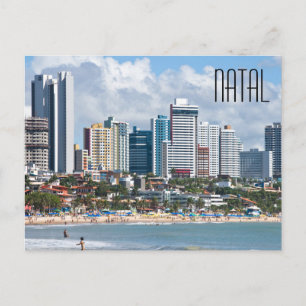Natal Brazal City Beach Postcard Vykort