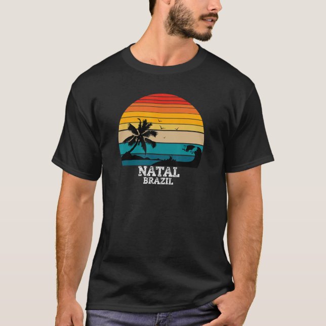 Natal Rio Grande Do Norte Brasilien Vacation T Shirt (Framsida)