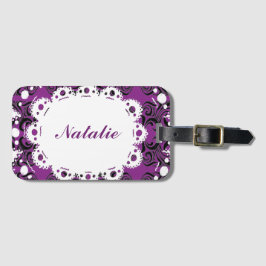 Natalie Snöre & Damask Victorian Lägg till ditt na Bagagebricka
