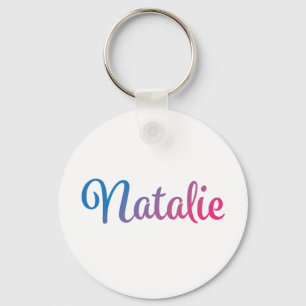 Natalie stilfull Cursive Nyckelring