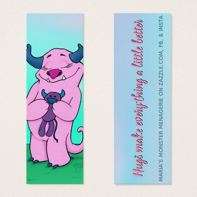 Natalie w/Citat, lyckokort Litet Visitkort (Framsida & baksida)