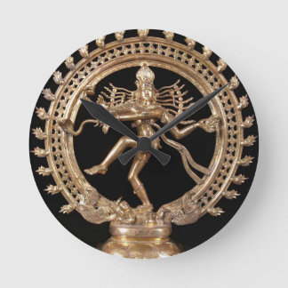 NATARAJ HINDU GOD RUND KLOCKA