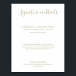 Natasha Guld Namnteckning Drinks Rustic Bröllop Si Poster<br><div class="desc">Den här eleganten Namnteckning tecknet Drinks bröllop har ett ritskript, guld, handskrivet kalligrafi och ren typografi för ett chic, modernt, minimalistiskt utseende. Designad för att matcha vår snyggt Natasha bröllop samling. Se till att bläddra bland de andra objekten i den här samlingen för att skapa en sofistikerad och samordnad sökning...</div>