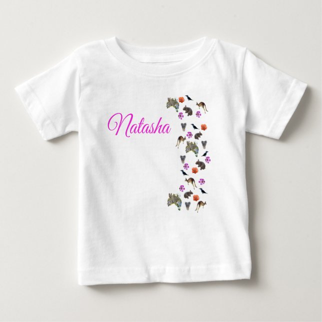 Natasha, Namn med australisk vilda djur,   T Shirt (Framsida)