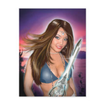 Natasha porträtt (vykortet)