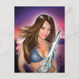 Natasha porträtt (vykortet) vykort