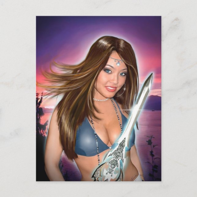 Natasha porträtt (vykortet) vykort (Framsida)